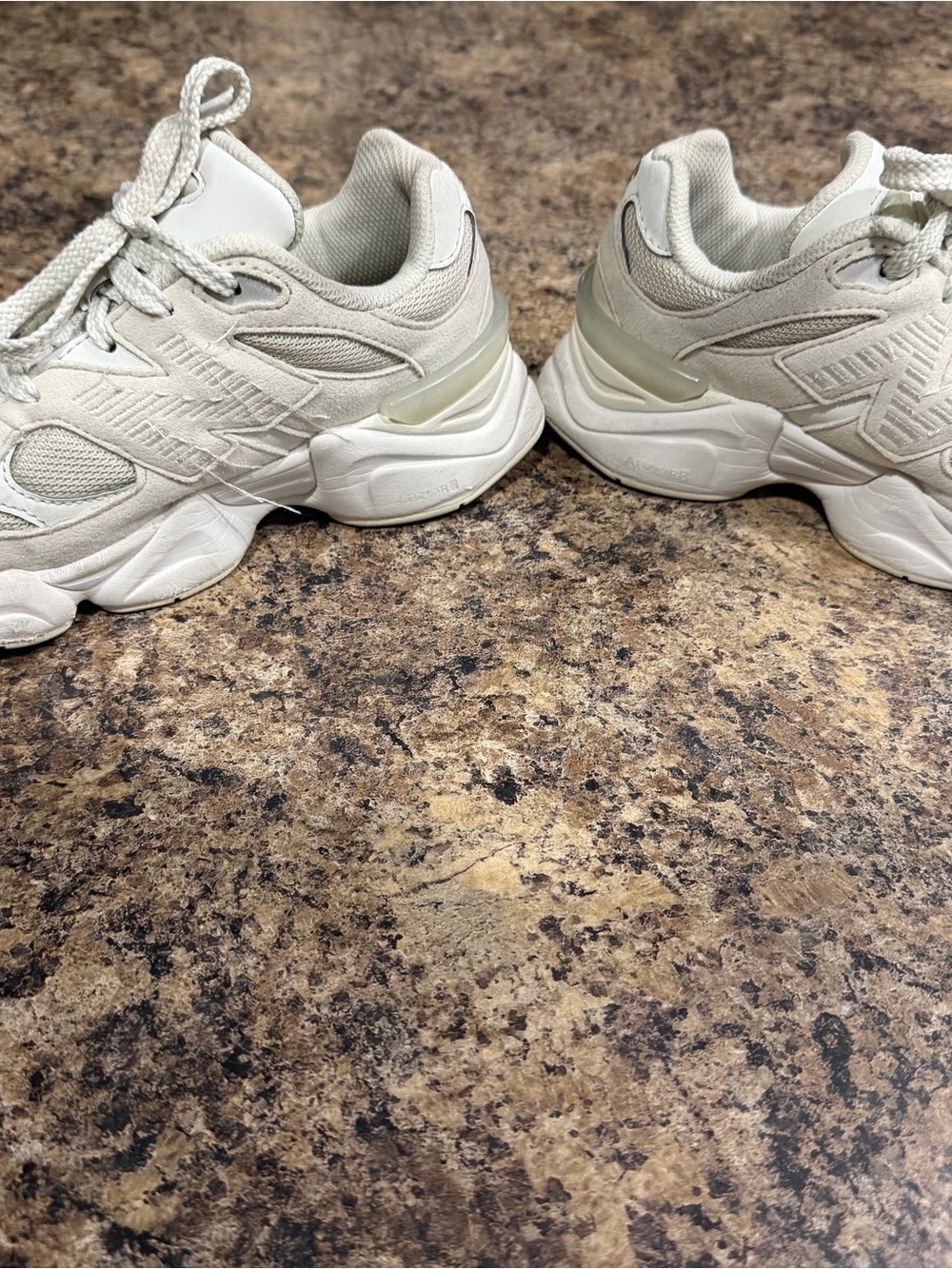 New Balance Kids Cream/Off-White Chunky Sneakers